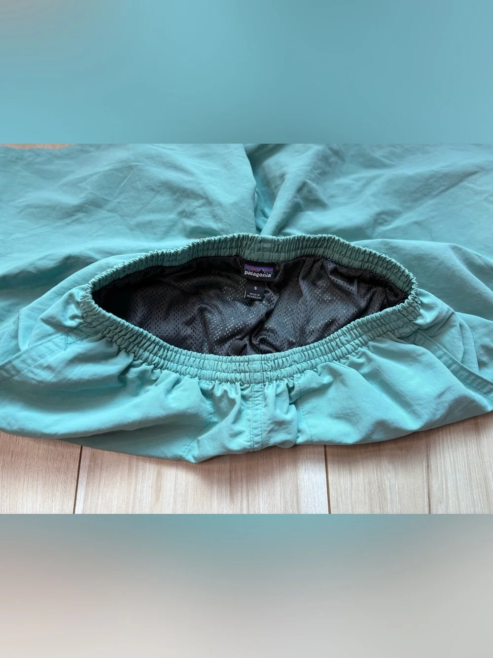 Patagonia Baggies Shorts Men’s Small Mint Green Lined Outdoor Hiking Swim trunks